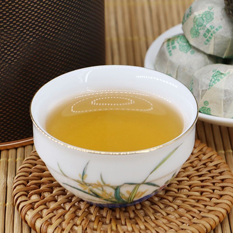 HAIWAN Old Comrade Qiao Mu Tuo Pu-erh Tea Tuo Raw Puer Mini Lao Tong Zhi