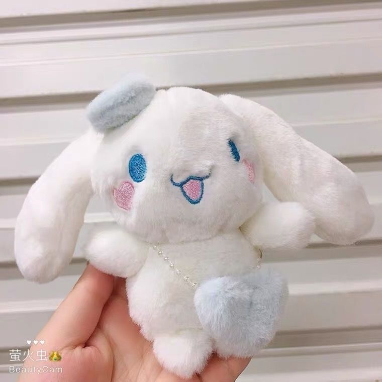 Sanrio Plush Cinnamoroll Pendant Plush Toy Bag Pendant Keychain