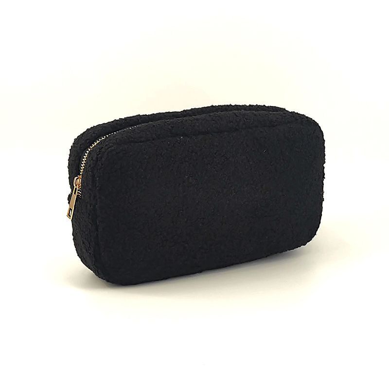Makeup Plush Bag Cashmere Toiletries Cosmetic Bag Pouch Organizer Storage Purse