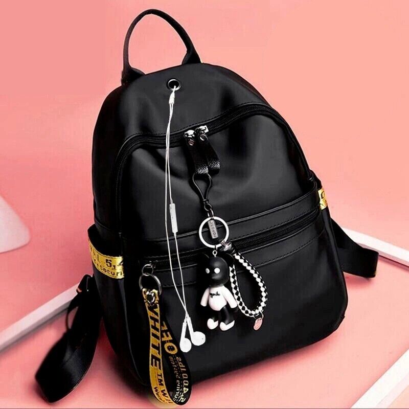 Womens Ladies Nylon Backpack Shoulder Bag Multi-purpose School Travel Handbags