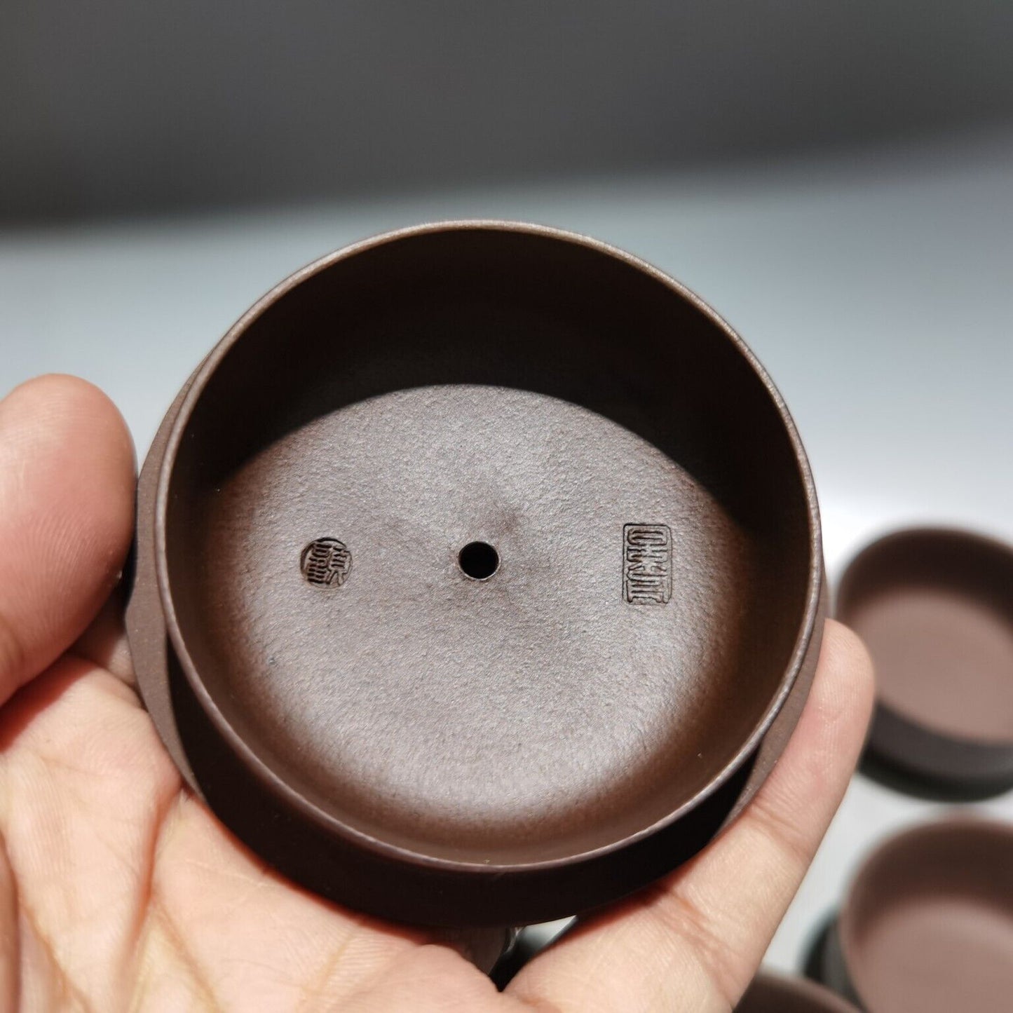 Chinese Yixing Zisha Clay Handmade Exquisite Kung Fu Tea SetTeapot品名:石瓢套壶 底款:顾景舟