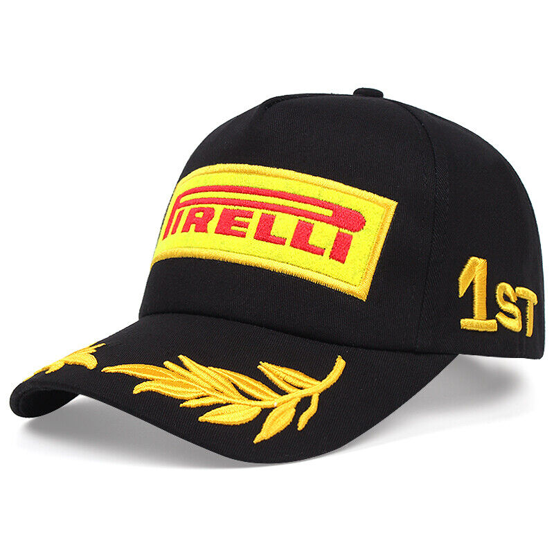Pirelli Racing Cap F1 Sport Moto GP Peaked Baseball Cotton Embroidery Hat