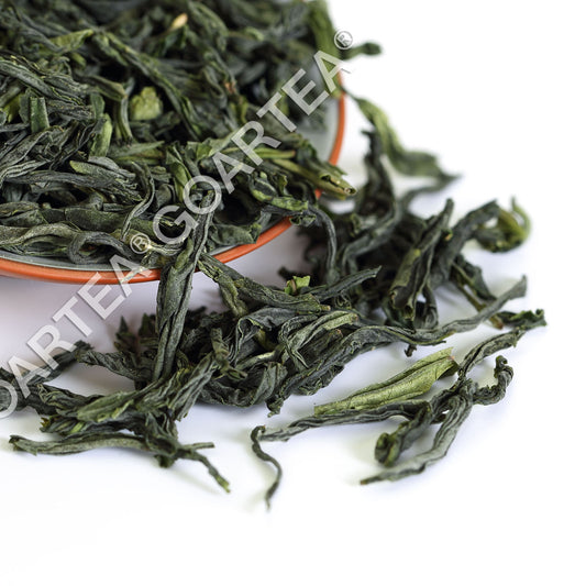 GOARTEA 100g Supreme Melon Slice Liuan Guapian Green Tea Loose Spring Green Tea-