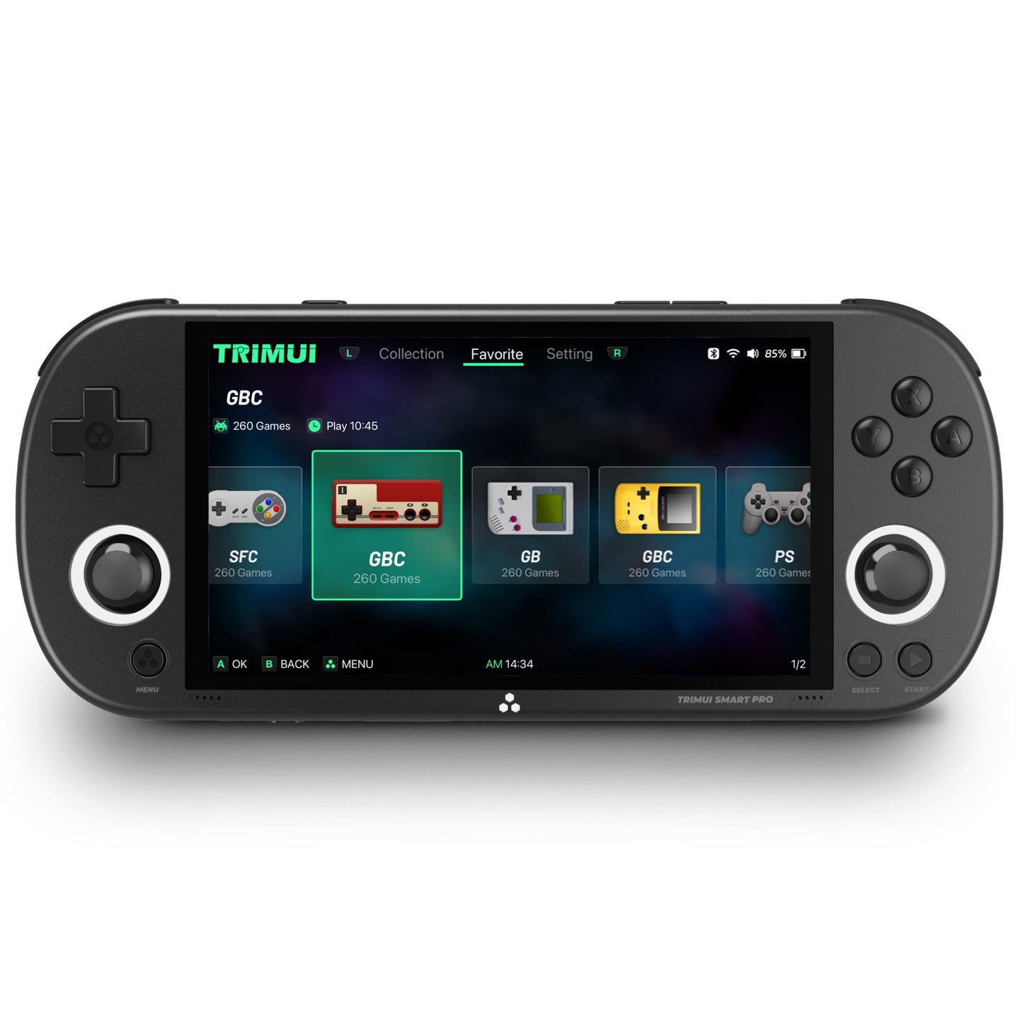 Trimui Smart Pro Handheld Gaming Console 4.96”IPS Screen Linux Emulator 64-256GB