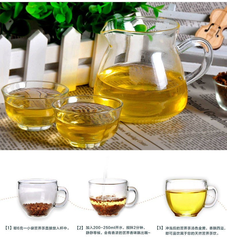 1000g Black Buckwheat Tea Black Tartary Buckwheat Plantule Chinese Herbal Tea