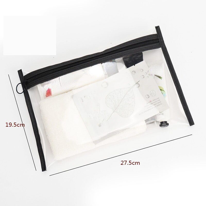 Transparent Waterproof Makeup Pouch Organizer Toiletry Traveling Cosmetics Bags