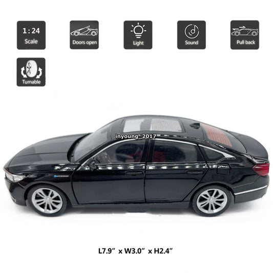 1/24 Scale 2023 Honda Accord Model Car Diecast Toy Cars Boys Toys for Kids Gifts
