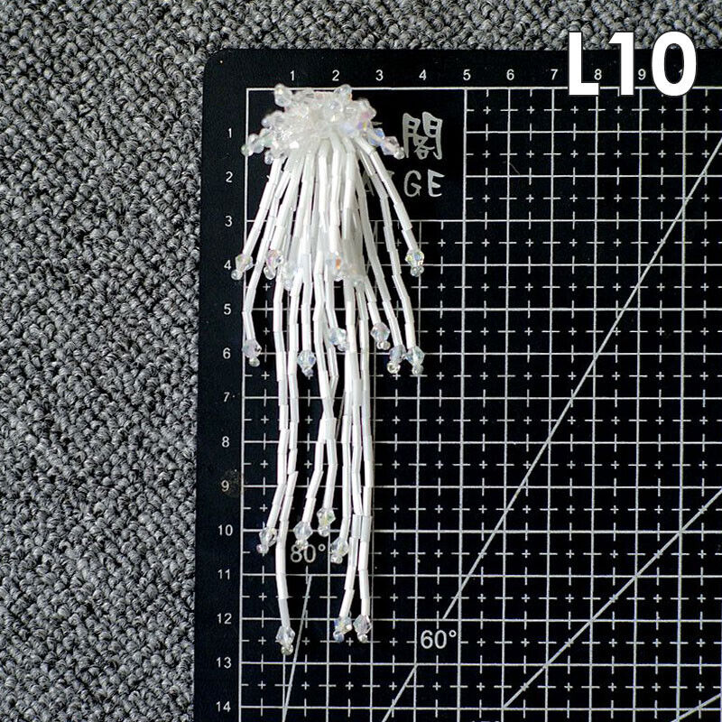Tassel Nail Bead Cloth Paste Bag Earrings Jewelry Accessories Patch DIY Material
