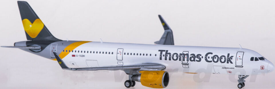 1:400 JC Wings Thomas Cook AIRBUS A321 Passenger Airplane Diecast Aircraft Model