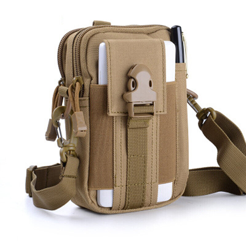 Multi Functional Tactical Molle Waist Bag Waist Fanny Pack with Crossbody Strap