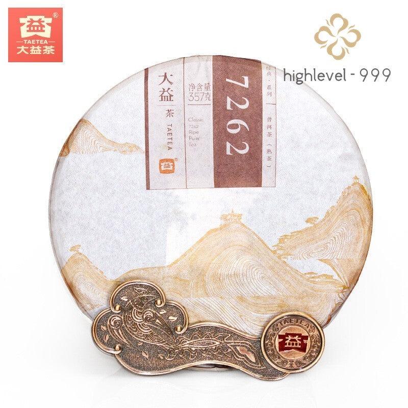 357g 2014 TAETEA Dayi 7262 Menghai Yunnan Ripe Puerh Tea Puer Pu'er Black Tea