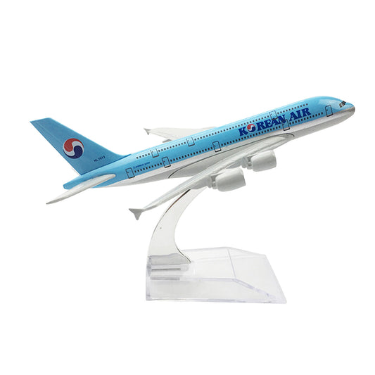 1:400 16cm Korean Air A380 Alloy Plane Model Diecast Aircraft Airliner Ornaments