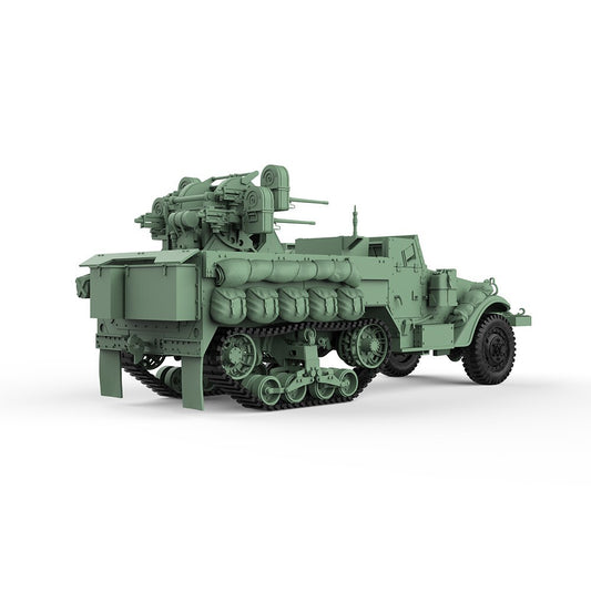 SSMODEL SS24552 1/24 Military Model Kit US M16 Multiple Gun Motor Carriage