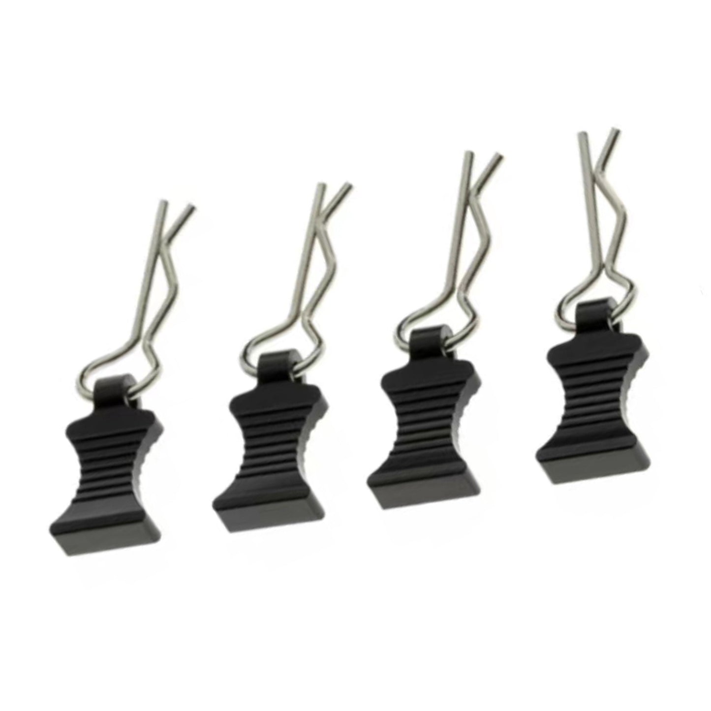 4Pcs Alloy&Steel R-type Body Clips With Mount For Axial SCX6 AXI05000 1/6 RC Car