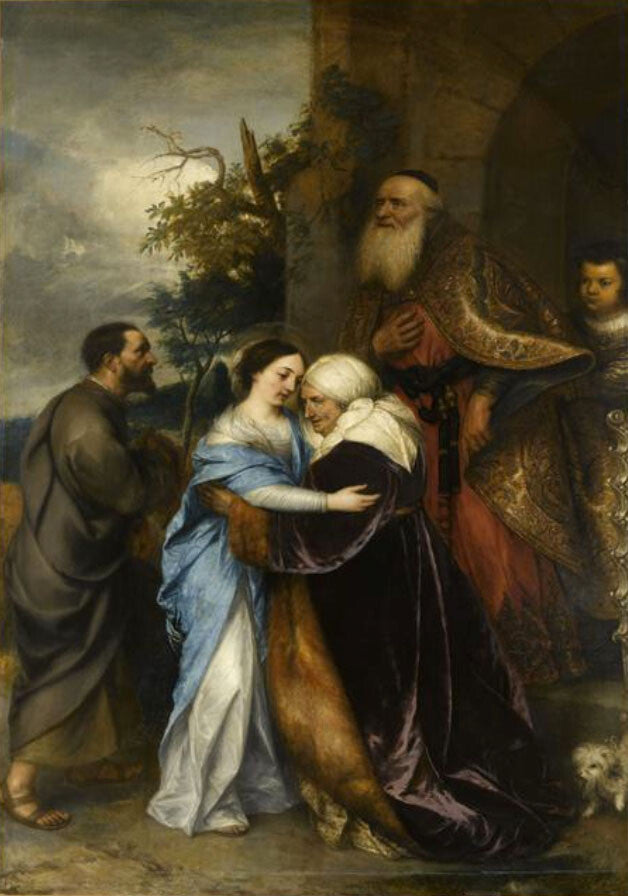 high quality oil painting handpainted on canvas "The Visitation"