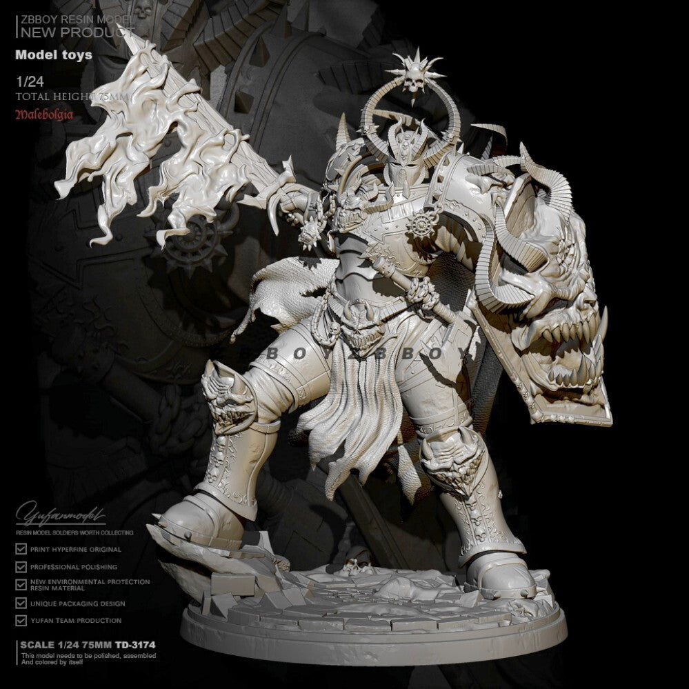 1/24 resin figures model Fantastic Demon General Unassembled Unpainted