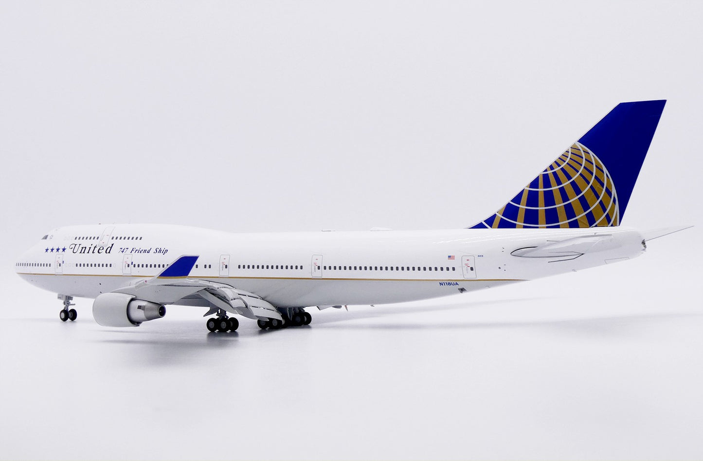 1:200 JC Wings United Airlines B747-400 N118UA Airplane Diecast Plane Model