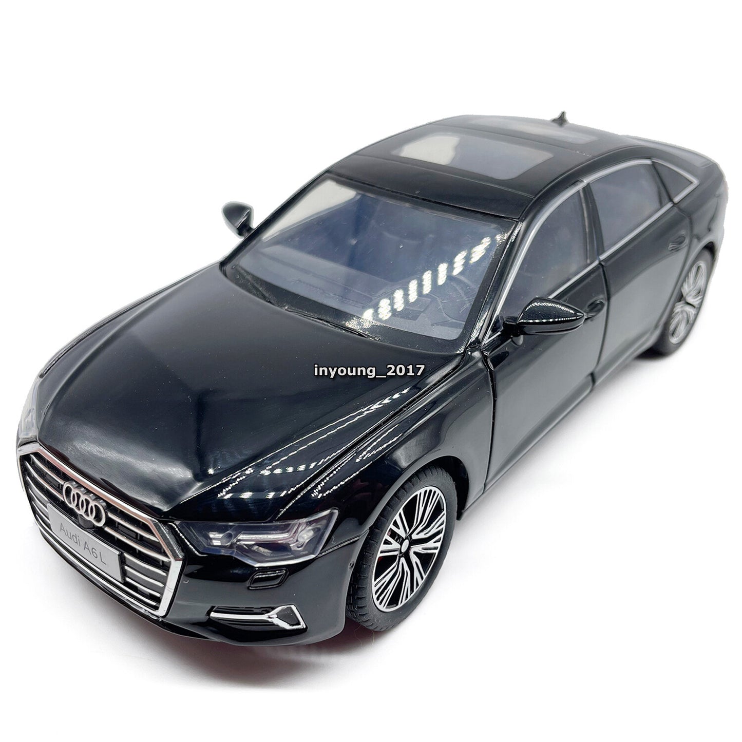 1/24 Scale 2022 Audi A6L Model Car Metal Diecast Toy Vehicle with Light Sound