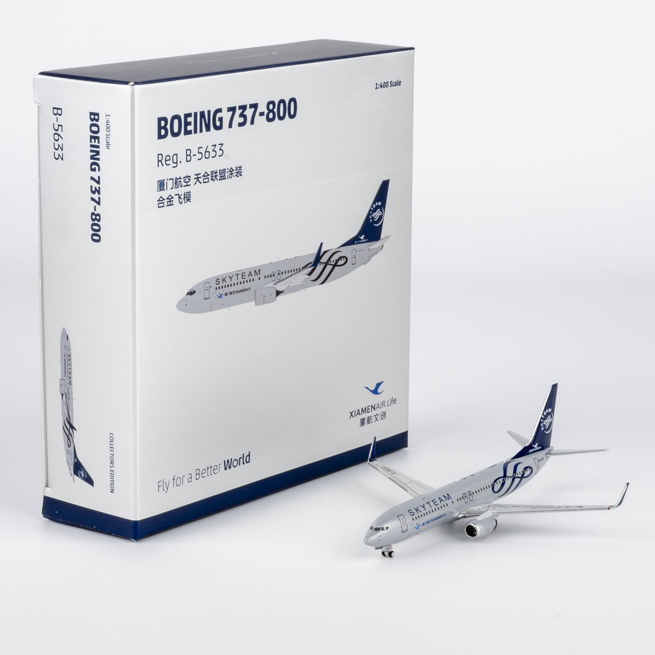 1:400 NGmodels XiamenAir B737-800 B-5633 Passenger Airplane Diecast Plane Model