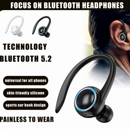 Wireless Bluetooth 5.2 In-Ear Sports Headphones with Microphone for Driving