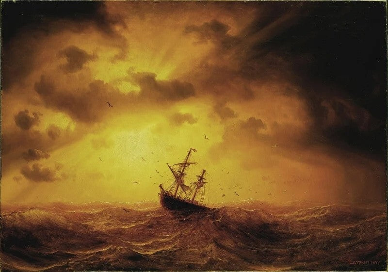 Oil painting Stormy-Sea-Marcus-Larson-Oil-Painting Stormy-Sea-Marcus-Larson-Oil-
