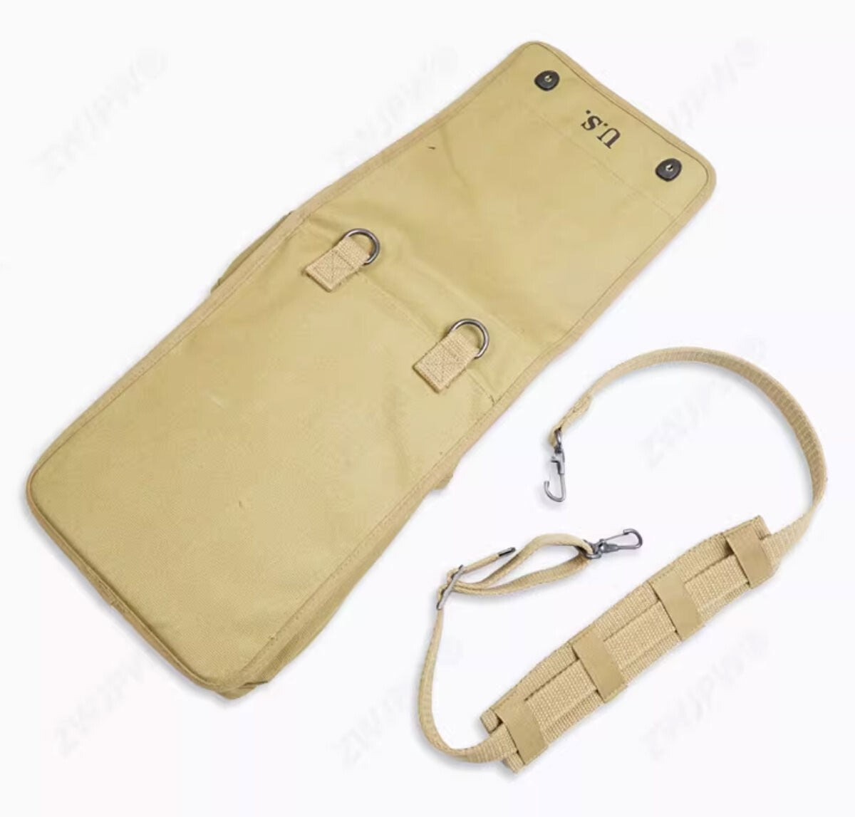 WW2 US Army 1938 Map Pack Pouch Bag Canvas Strap Decoration