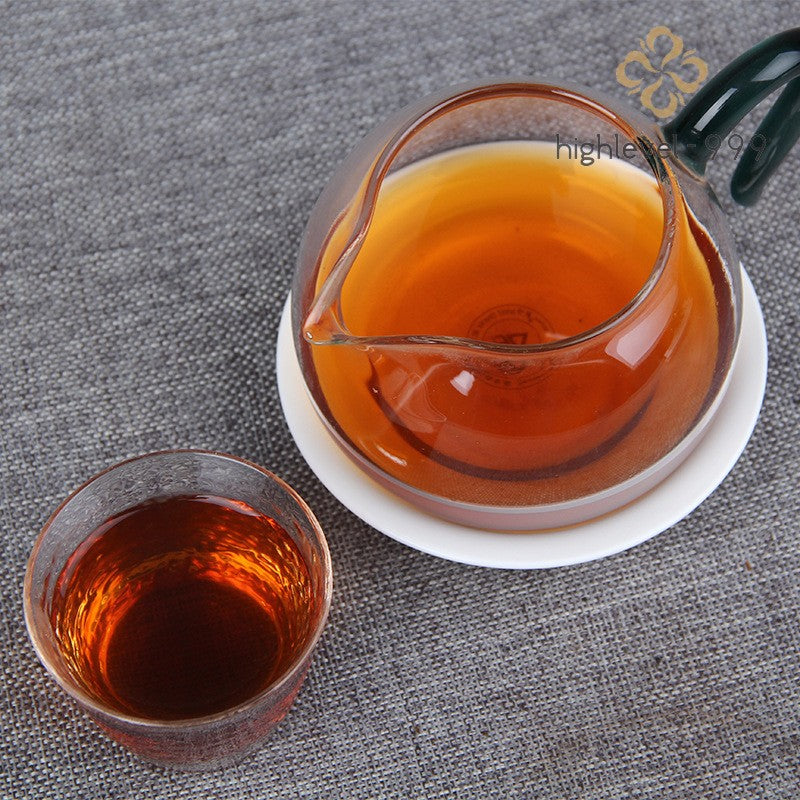 50g Ripe Pu'er Tea Mini Brick Dry Stored Yunnan Yiwu Old Tree Golden Tea