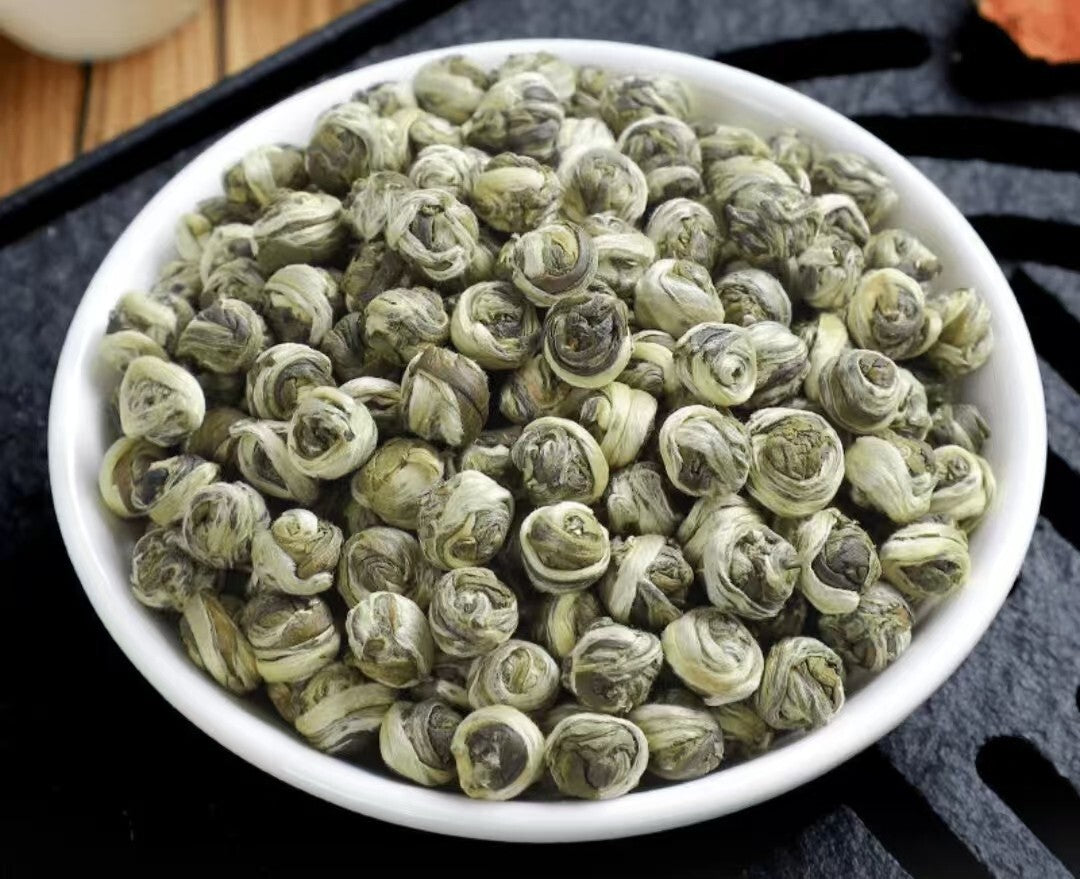 250g Nonpareil Supreme Jasmine Dragon Pearl Chinese Green Tea Handroll Loose