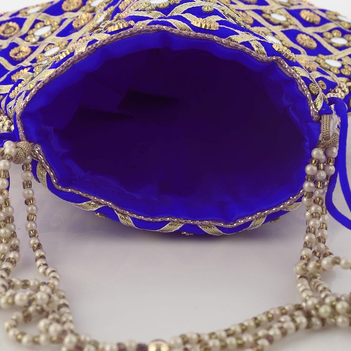 Handmade Rare Women's Indian Traditional Potli Bag For Wedding Party KUBMART1149