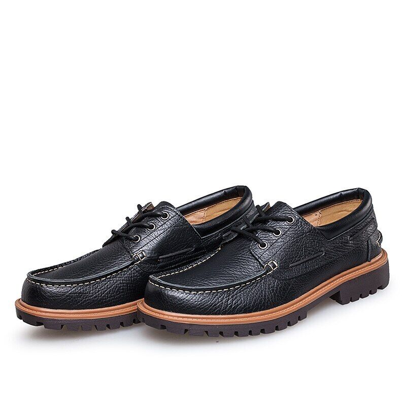 Spring Autumn Genuine Leather Men Shoes Casual Outdoor Fashion Comfortable