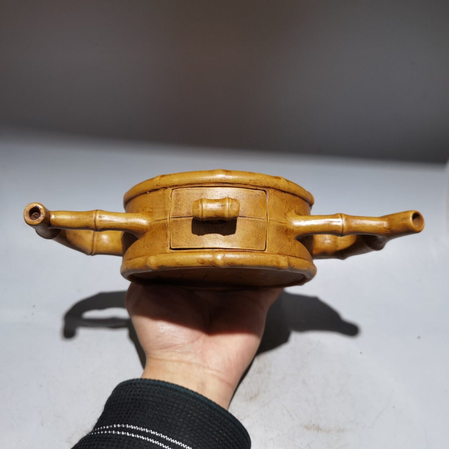 Chinese Yixing Zisha Clay Handmade Exquisite Teapot(竹节酒壶 低款:蒋蓉)