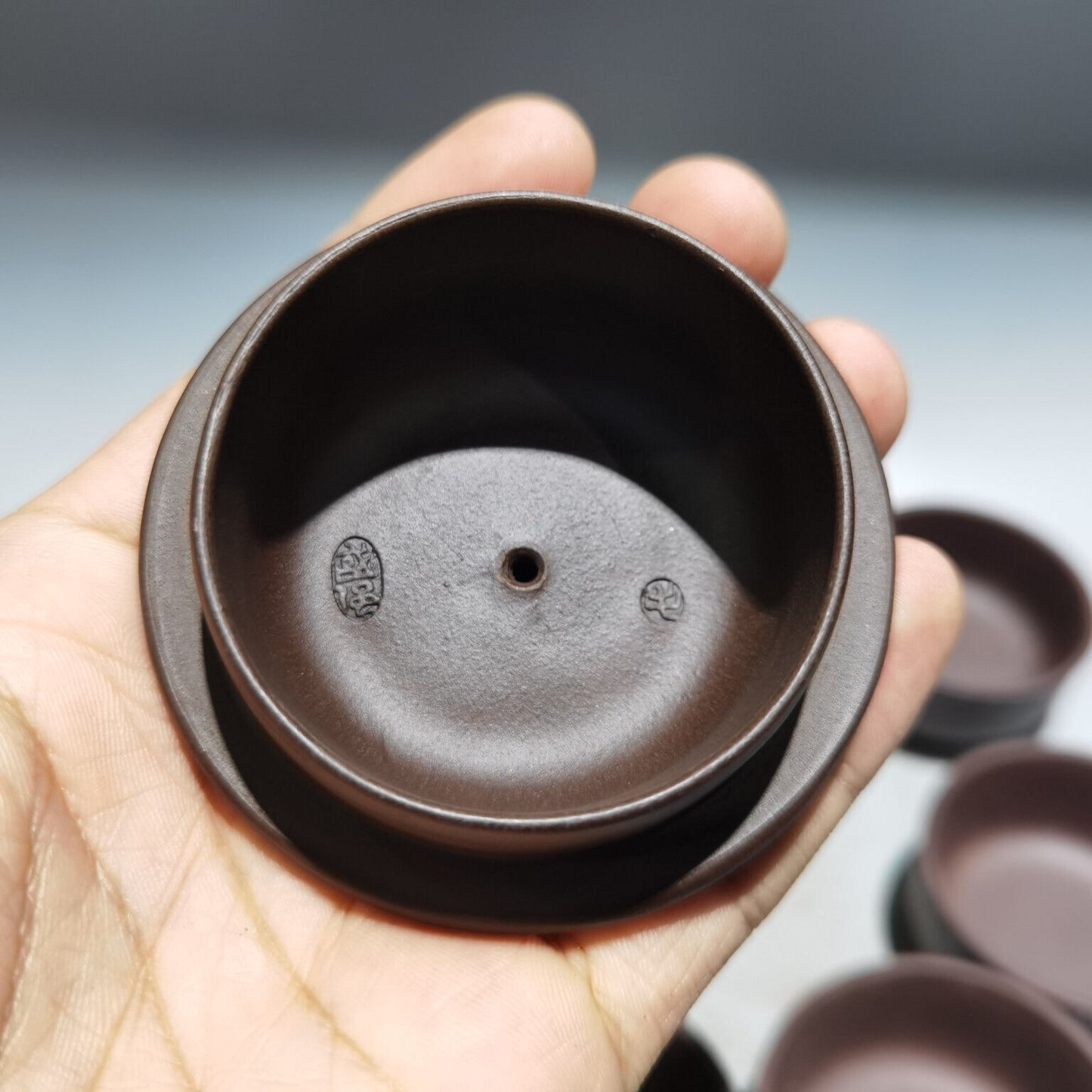 Chinese Yixing Zisha Clay Handmade Exquisite Teapot(混方如意套壶 低款:毛国强)