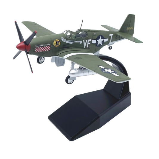 1/72 Scale US P51 Mustang Fighter Aircraft Metal&Plastic Model Souvenir Display