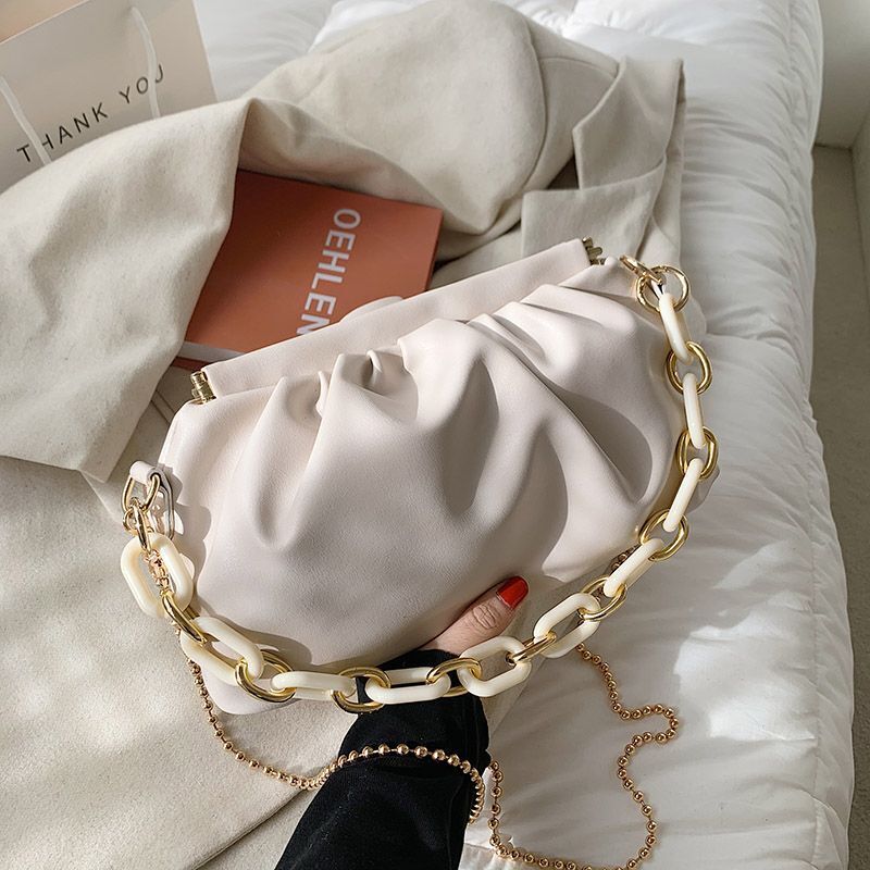 Synthetic Leather Chain Handbags Small Purses Shoulder Messenger Crossbody Bags