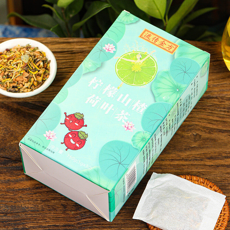 150g Lemon Hawthorn Lotus Leaf Tea Rose Winter Melon Herbal Tea