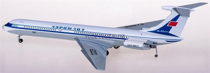 for Herpa for Aeroflot for Ilyushin IL-62M CCCP-86673 1:200 Airplane Model
