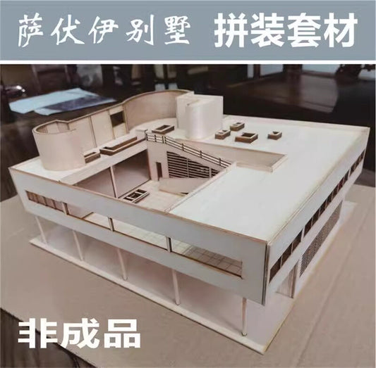 1/75 1/50 3D Wooden DIY Model Building Kits Villa Assembly Kits Set Gifts