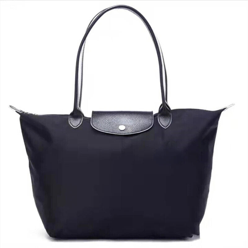 New Fashion High Capacity Embroidered Nylon Shoulder Bag Shopping Bag