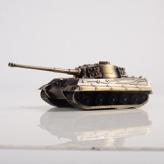 1:72 WW II Germany The King Tiger Heavy Tank Model All-metal Bronze
