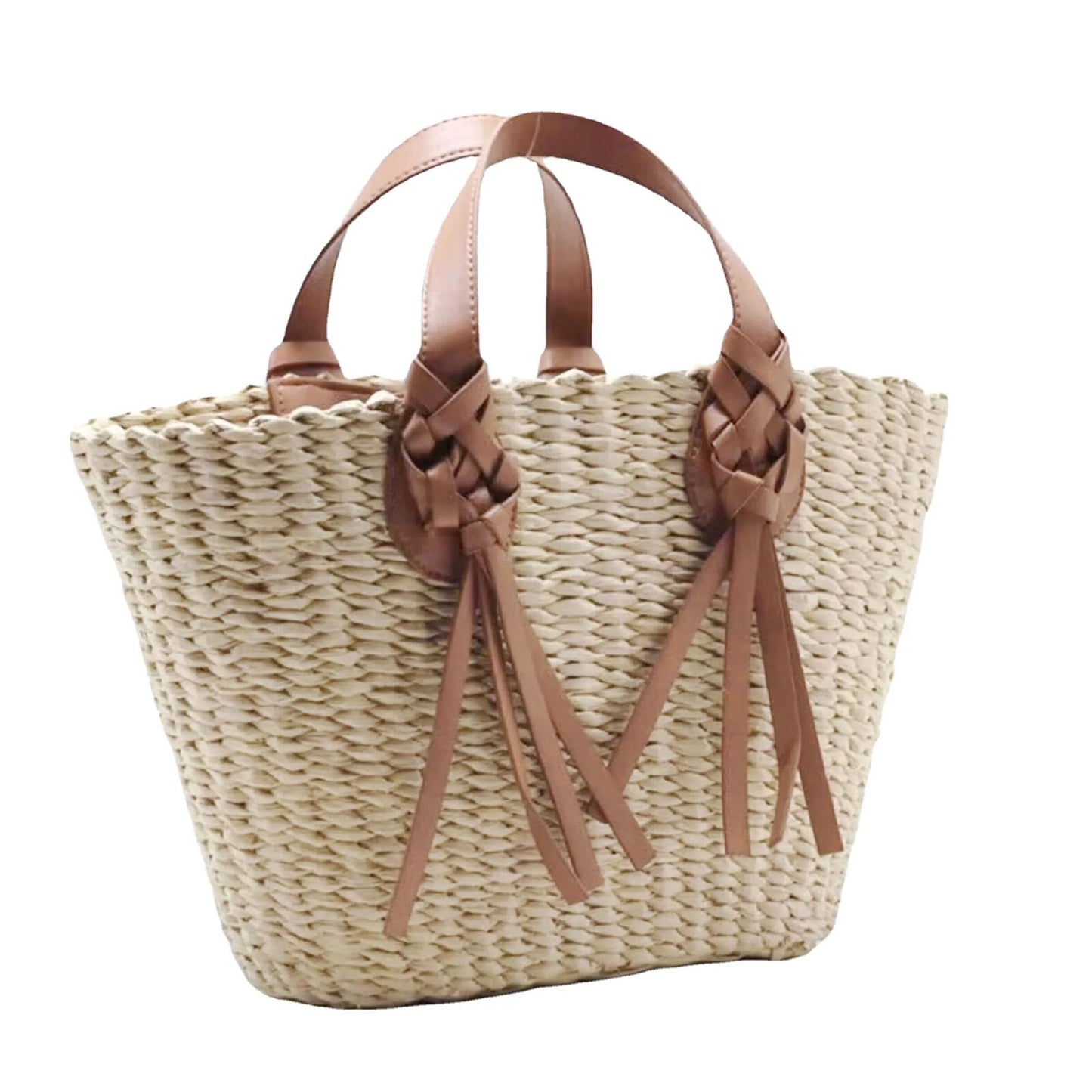 Straw Handbag Hand-woven Women's Holiday Bag Shoulder Bag