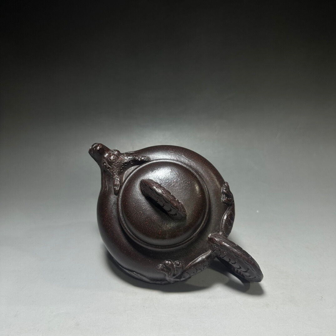 Chinese Yixing Zisha Clay Handmade Exquisite Teapot (盘龙壶 底款:贡局)