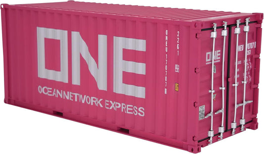 1:20 ONE 20GP Shipping Container Model Pink Abs Resin & Wood Toy Decoration Pink