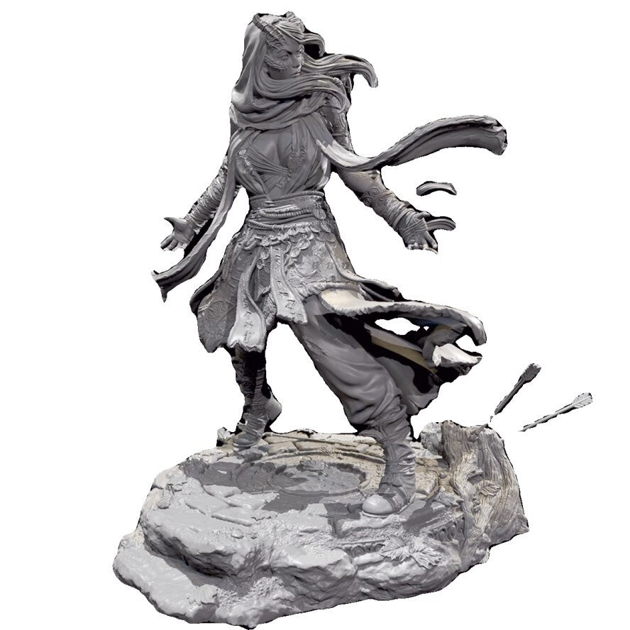 1/24 resin figure model Fantasy female assassin 3D printing unassembled