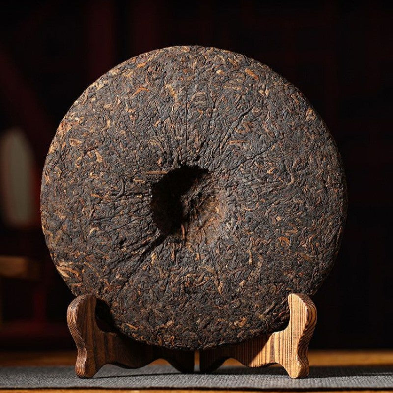 357g Yunnan Ripe Pu'er Tea 2020 Ancient Tree Yu Pin Chen Xiang Qizi Cake Tea