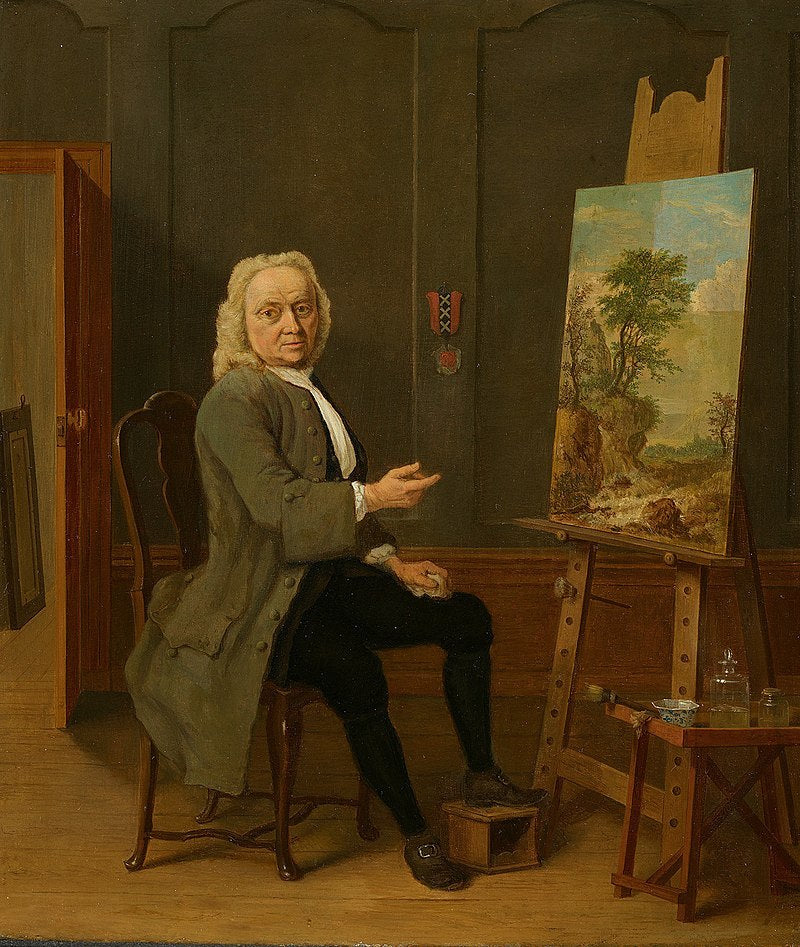 high quality oil painting 100% handpainted on canvas "artist in his studio"