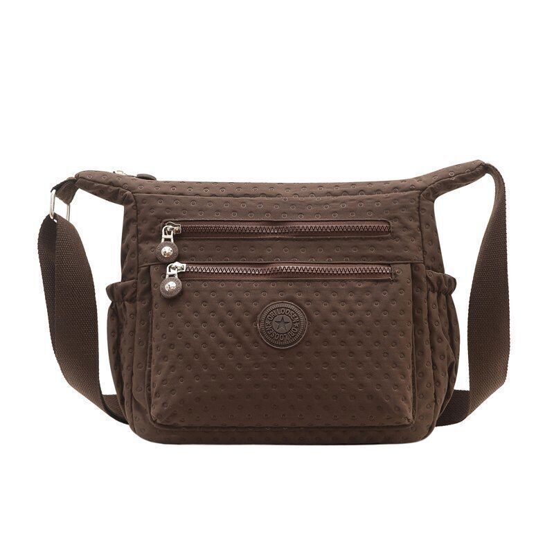 Ladies Shoulder Bags Women Nylon Handbag Zipper Purses Messenger Crossbody Bag