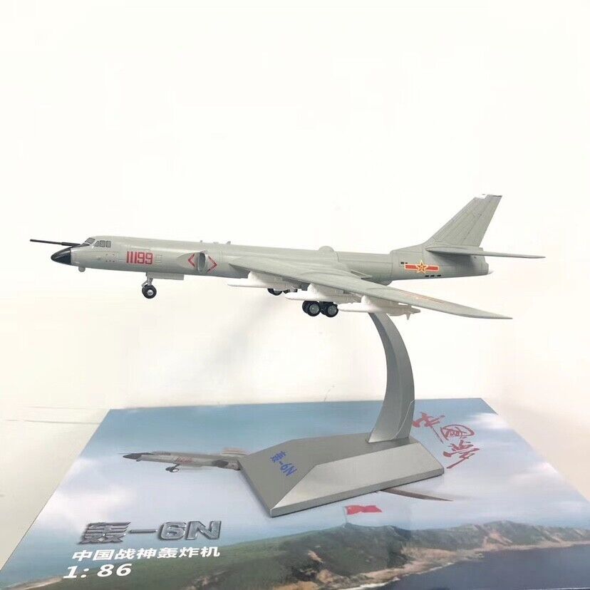 1:86 40CM H-6N Strategic Bomber Fighter Airplane Diecast Military Aircraft Model