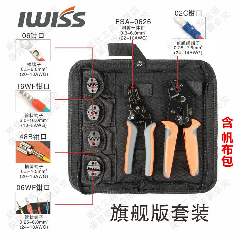 IWISS Crimping Tool SN-02C FSA-0626 SN-06 SN-16WF SN-48B SN-06WF Crimping Jaw