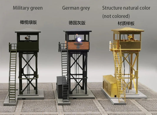 1:72 German Military Watchtower Model Military Scenario Module Alloy Finished