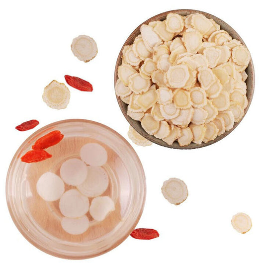 100% organic 6-year-old American ginseng root slice medium-